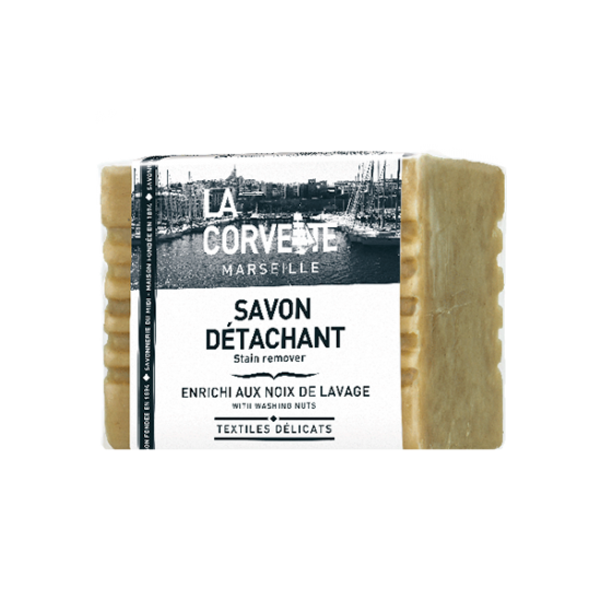 Barre de savon Détachant 250g enrichi aux noix de lavage  - La Corvette