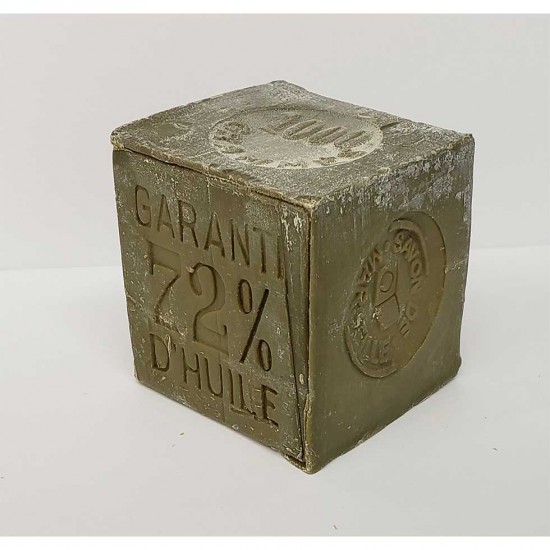 Cube de savon de Marseille de ménage 1kg - Huile d'olive - sans huile de Palme