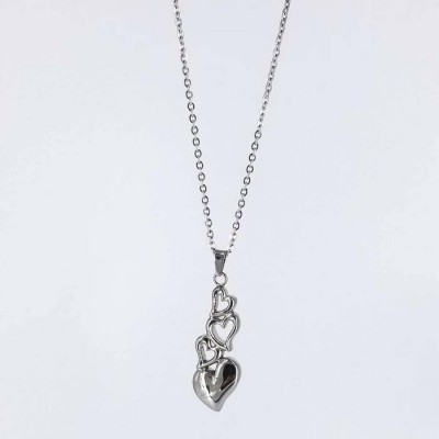 Collier URNE-CENDRE 4 coeurs