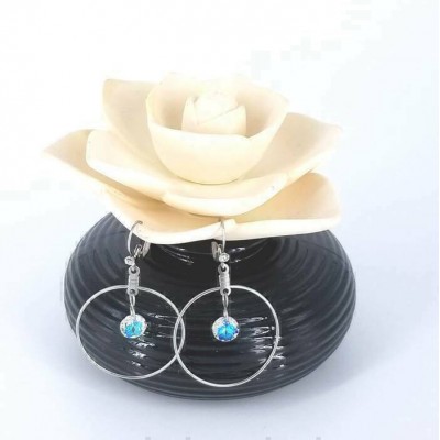 Boucles d'oreilles ANNEAU ET SWAROVSKI