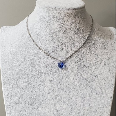 Collier MOIS DE NAISSANCE avec petit COEUR SWAROVSKI  