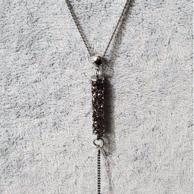 Collier  FINE ROCK TUBE LONG Swarovski  BRONZE