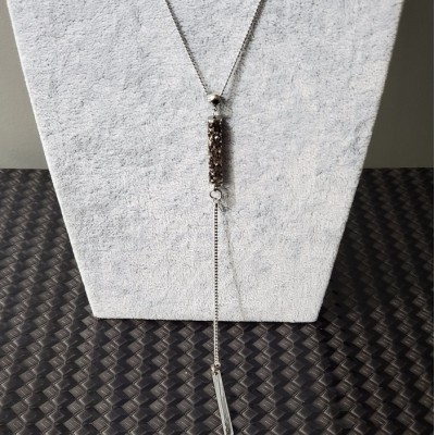 Collier  FINE ROCK TUBE LONG Swarovski  BRONZE