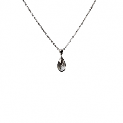 Collier court GOUTTE Crystal Swarovski en Acier Inoxydable ,Cristal