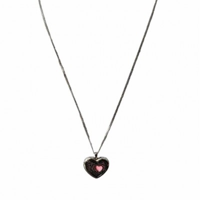 Collier DIFFUSEUR avec pendentif COEUR en acier inoxydable