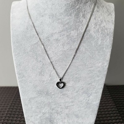 Collier pendentif COEUR acier inoxydable