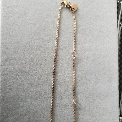 Collier pendentif COEUR acier inoxydable OR ROSE