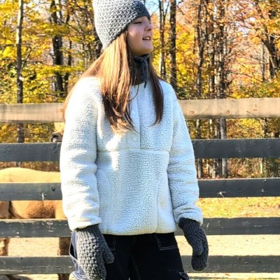 Ensemble Cache cou, tuque et mitaines Confort