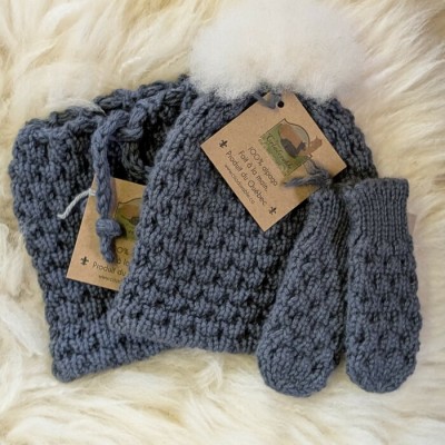 Ensemble Cache cou, tuque et mitaines Confort pour enfant