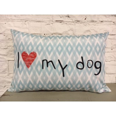  Coussin I Love My Dog  