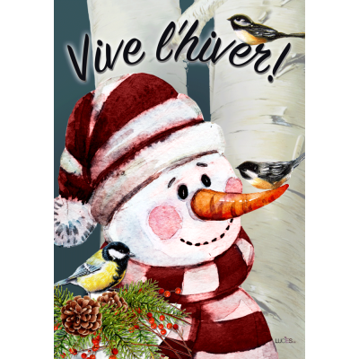 Drapeaux décoratifs Vive L'Hiver!