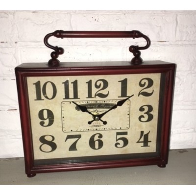   Horloge de Table en Métal /25x7,5x25hcm  