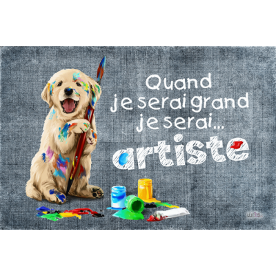  Coussin  Quand je serai grand.  