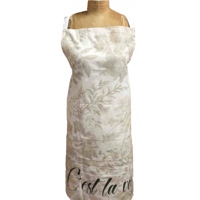Tablier  100 % Cotton C'est La Vie  