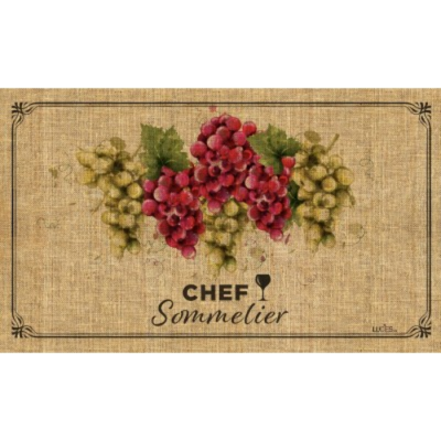  Tablier Chef sommelier  avec pochette avant 10" x 6"