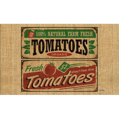  Tablier Tomatoes avec pochette avant 10" x 6" 