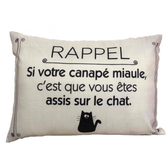  Coussin Si votre canapé miaule 
