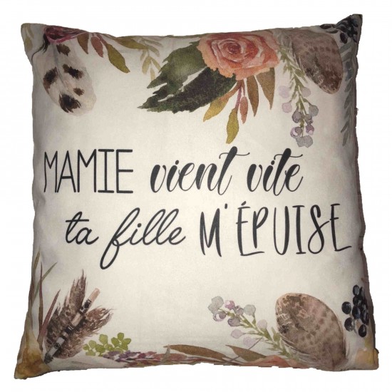  Coussin  Mamie vient vite..  