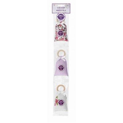Lot de 3 sachets de 18 g avec anneau/Rose