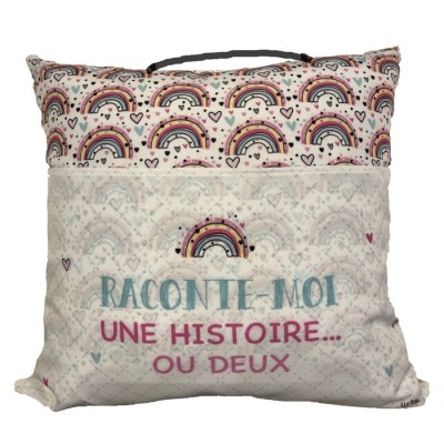  Coussin De lecture Avec Pochette Pour Livres Et...