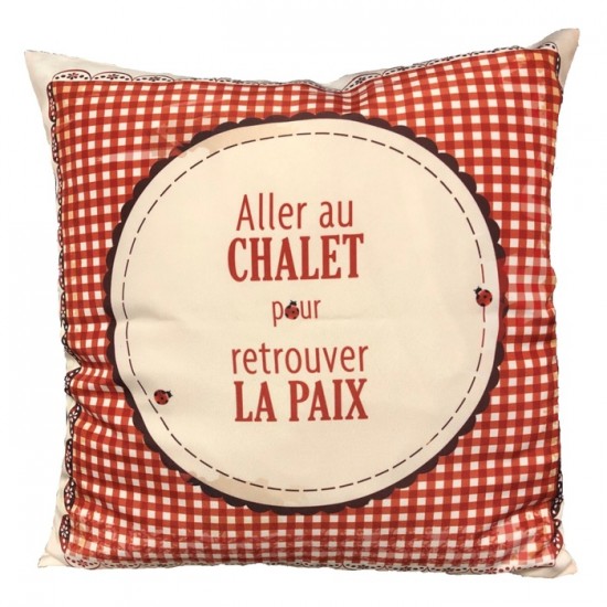  Coussin fait de polyester pour l'intérieur ou l'extérieur /Aller au chalet