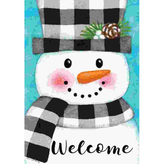 Gingham Snowman