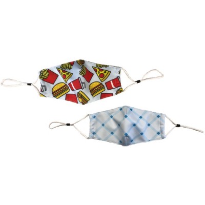 HAMBURGER  masque de protection, ensemble de 2