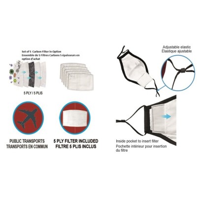 BICYCLE  masque de protection, ensemble de 2