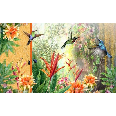  Coussin jardin de juillet 