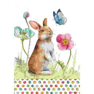 Bunny & Flowers