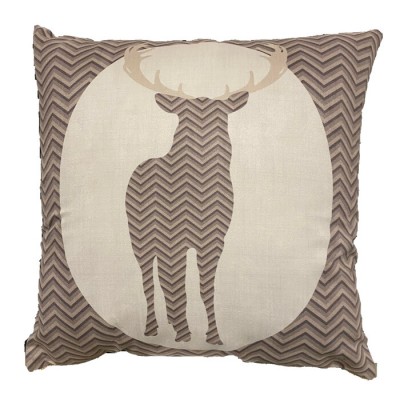  Coussin Chevreuil et Chevron 