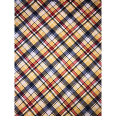 Nappe jaune tartan 