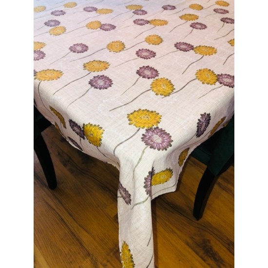 Fleurs jaunes et violettes 