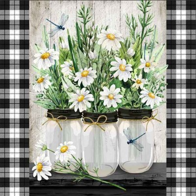  Coussin Les pots mason