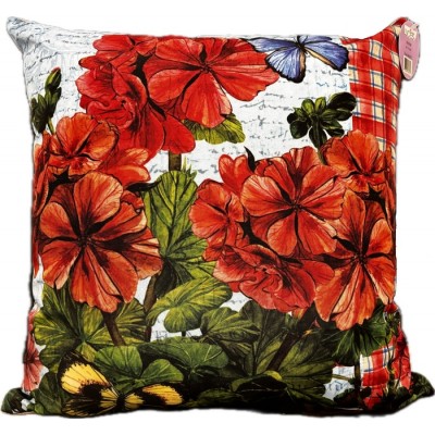  Coussin  Géranium   