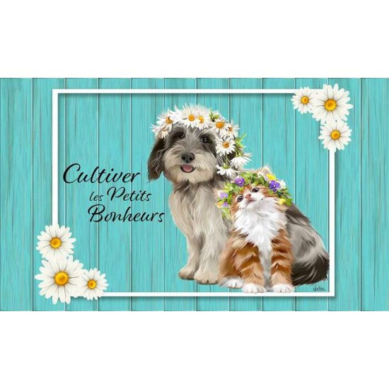 Tapis intérieur extérieur/ Cultiver les petits bonheurs