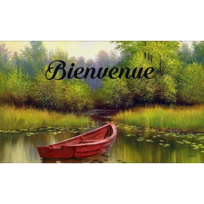 Tapis intérieur extérieur/ Chaloupe rouge