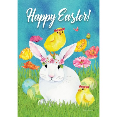 Floral Bunny & Chick