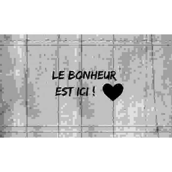 Tapis intérieur extérieur/ Le bonheur est ici-