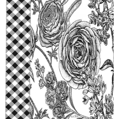 Gingham rose  Lavette suédoise
