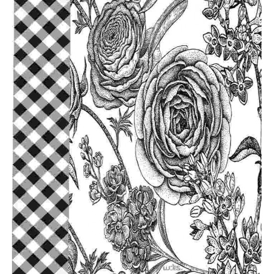 Gingham rose  Lavette suédoise