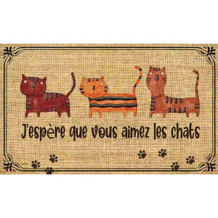 J'espère que vous aimez les chats