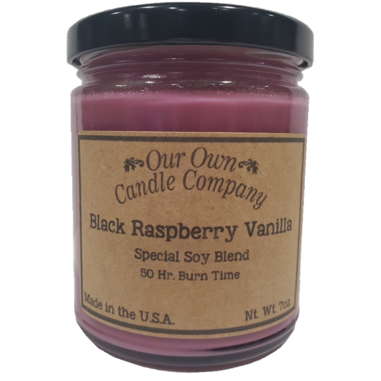 Bougie de soya - Framboise noire & vanille