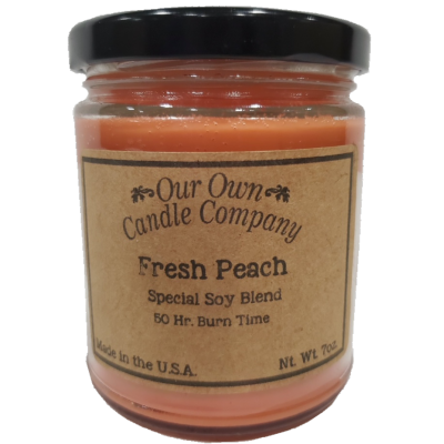 Bougie de soya - Pêche fraîche