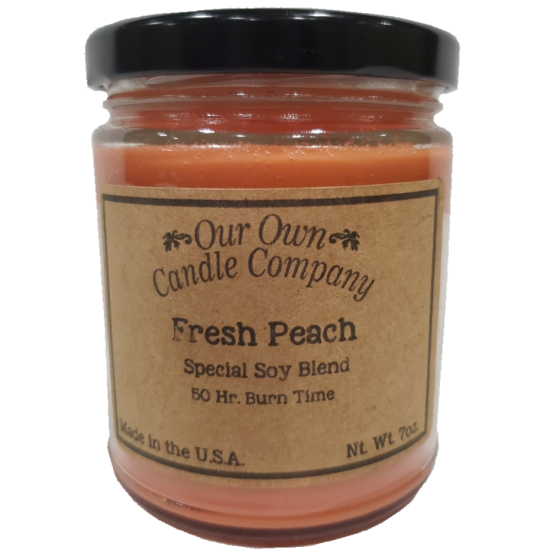 Bougie de soya - Pêche fraîche
