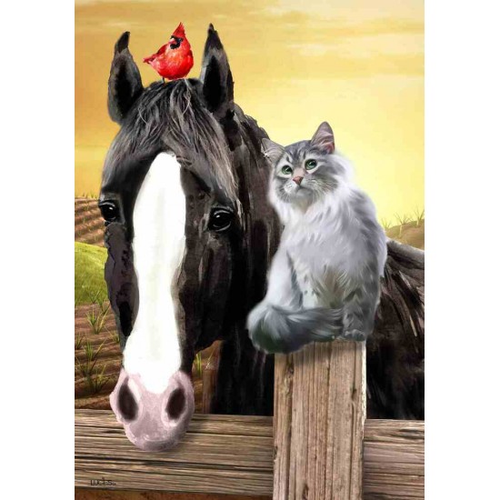 Le Cheval et le Chat Drapeau