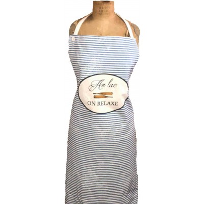 Tablier  100 % Cotton Au Lac On Relaxe