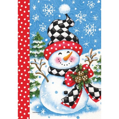 Checkered Snowman