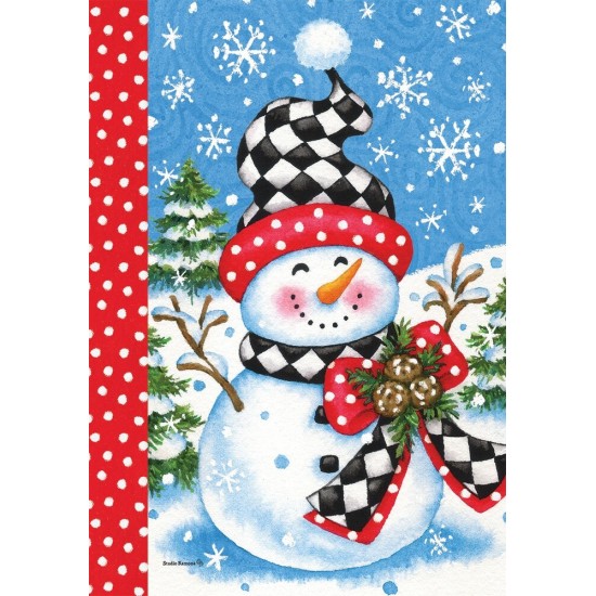 Checkered Snowman