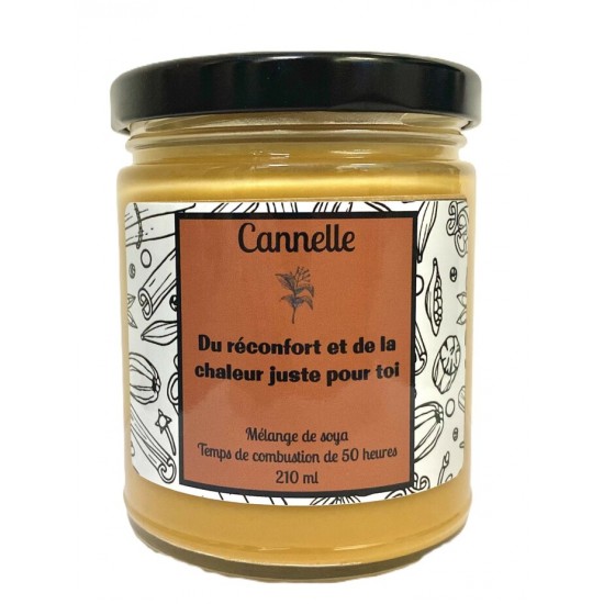 Bougie de soya avec pensée - Cannelle